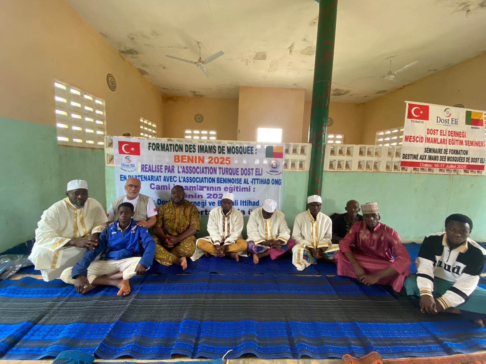 Formation des imams de mosquée, Bénin 2025 — avec Dost Eli Derneği